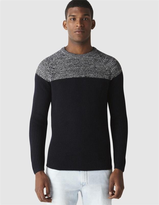 celio-megztinis vyrams-dviejų tonų