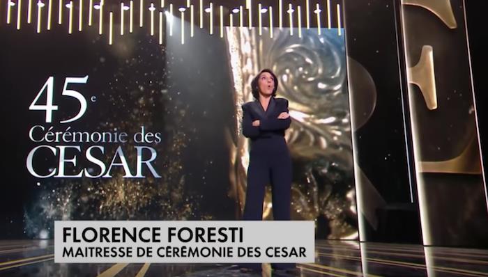 Ceremonija „César 2020“ Florence Foresti kažkaip pateikė pristatymą