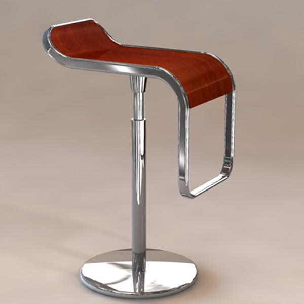 modernaus dizaino-chromo-aukšta kėdė