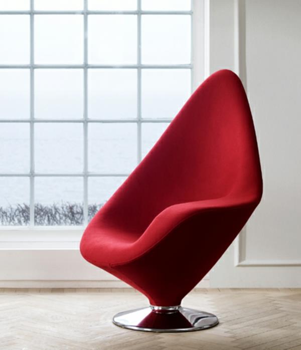 šiuolaikinis-kėdės-modernus-kėdė-raudona