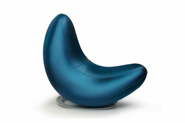 Šiuolaikinės kėdės-mėlyna kėdė