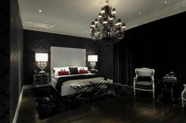 yetişkin-yatak odası-gotik tarzı-yatak-beyaz