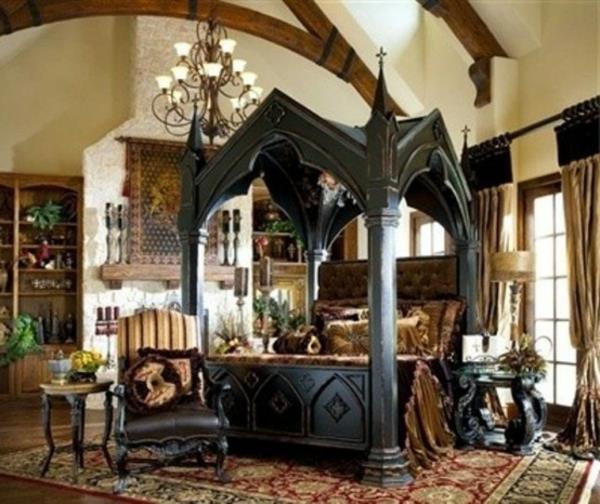 yetişkin-yatak odası-tarzı-gotik-orijinal-zengin