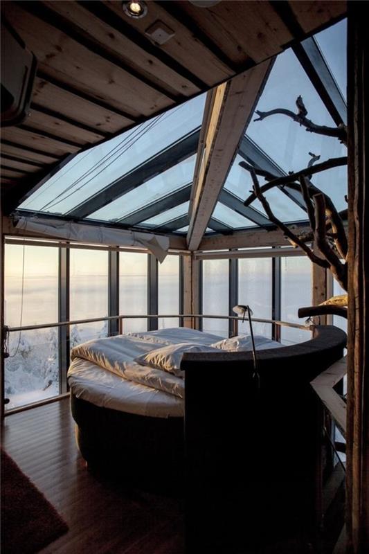 yatak odası-cam-tavan-cam-çatı-yatak odası