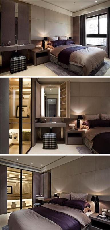 tople barve moderne spalnice