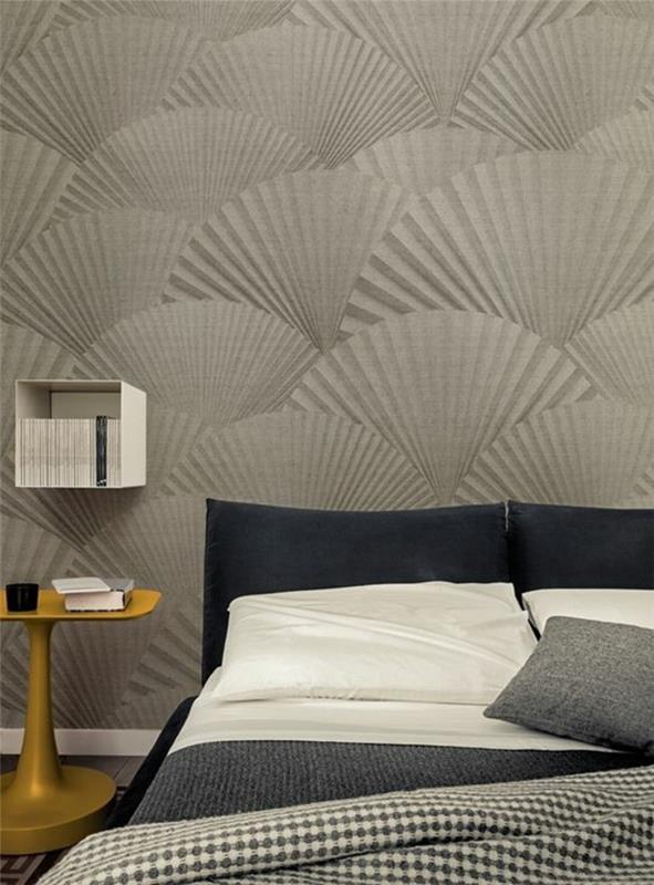 moderna-spalnica-ozadje-3d-optična iluzija-