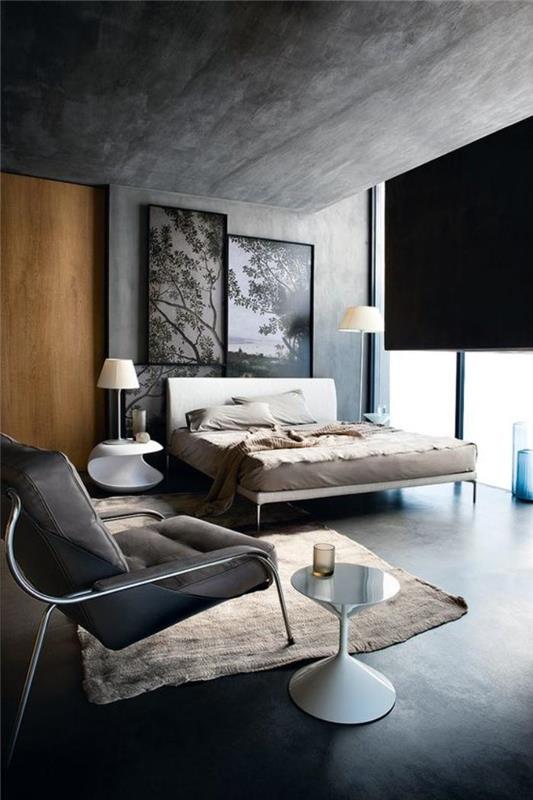 moderna-spalnica-fenomenalno-betonsko-vzdušje