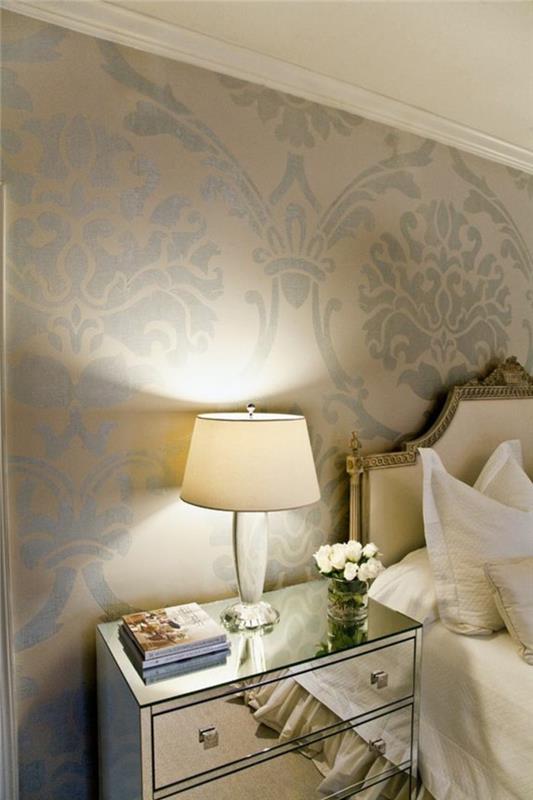 miegamasis-su-aptakus-smėlio-dizaino-tapetai-deco-freska-idėja