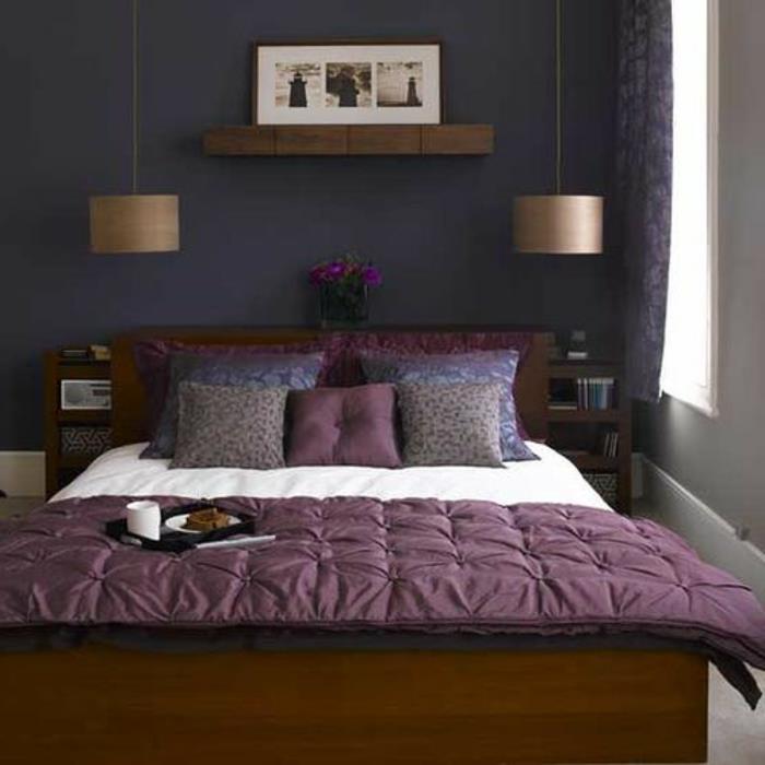 blazina za spalnico-barvo-vijolično-notranjost-posteljnina-barva-sliva-posteljnina