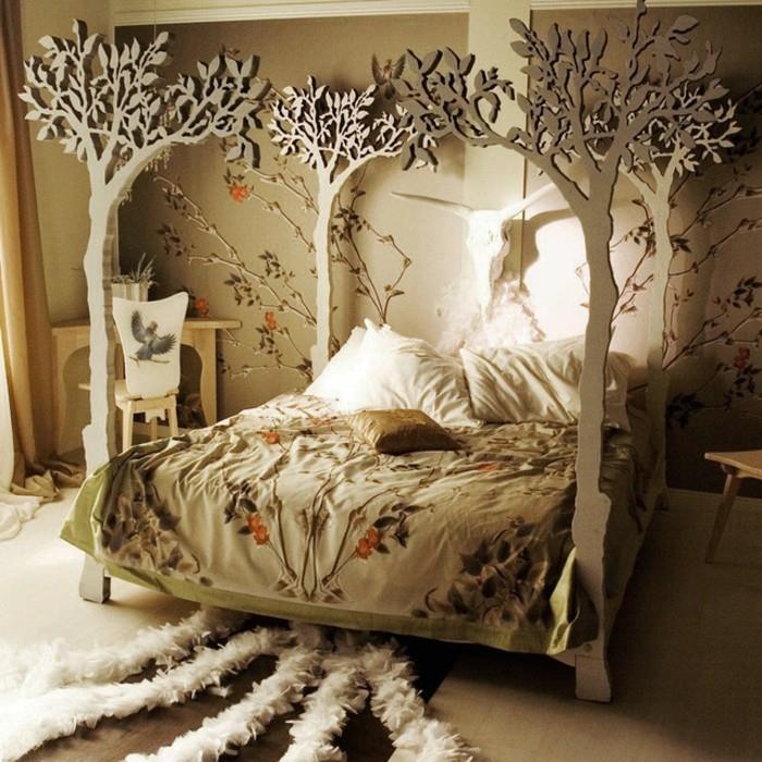 odrasla-spalnica-original-z-drevesi-gozd-vzdušje-s-pticami-spremenjena velikost