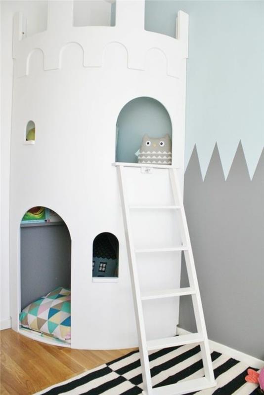 çocuk odası-boya-bir-oda-iki-renk-renk-fikri-duvar-boya