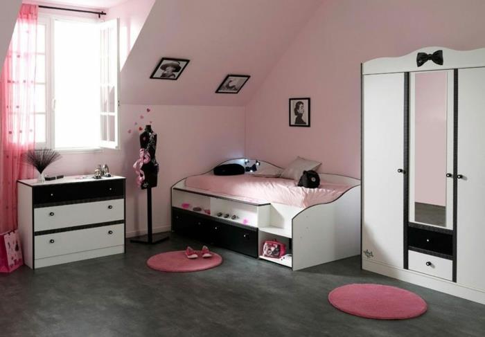 roza-in-črna-dekor-ideja-za-dekle-sobo