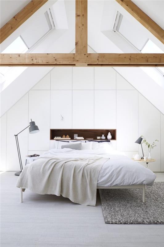 Modern yatak ucuz tam yatak odası ucuz modern İskandinav rahat dekor hepsi beyaz