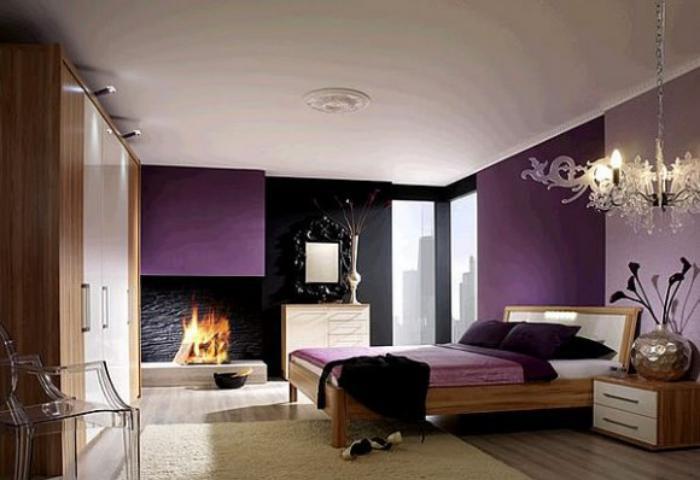 vijolična-spalnica-ideje-okrasitev-vijolična-spalnica