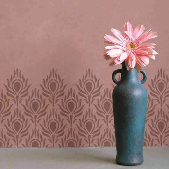 chantemur-wallpaper-dark-pink-chic-pink-gėlės-idėja-miegamojo-sienų dekoravimui