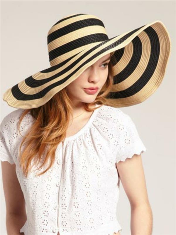 skrybėlės-moters-vasaros-dviejų spalvų dydis