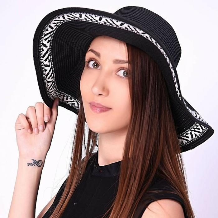 skrybėlės-moters-vasaros-juodai baltos-graikų raštų dydžio keitimas