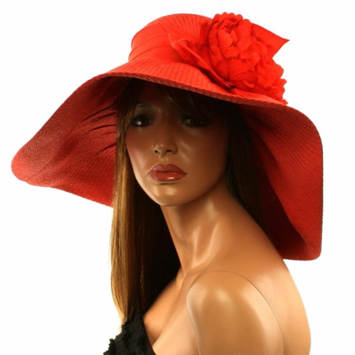 raudonos-vasaros-moters-skrybėlės-su-gėle dydžio keitimas