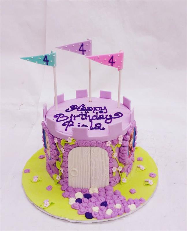 Rojstnodnevna torta za dekle ali fanta, ki obožuje snežno kraljico chateau hitra torta malčka torta gurmansko sadje