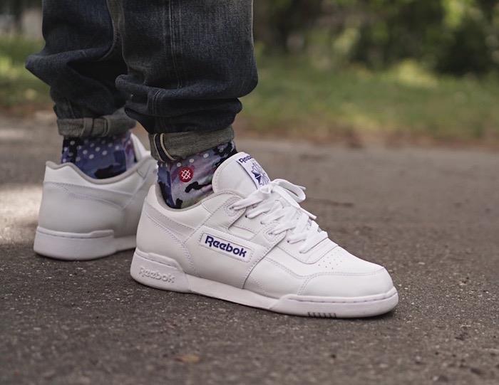 Superge Reebok Workout Plus Blanc Royal