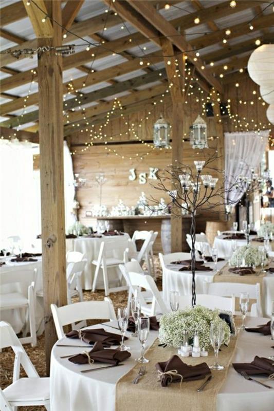 vestuvių stalo bėgikas-idėja-vestuvių staltiesė-balta-smėlio-stalo apdaila