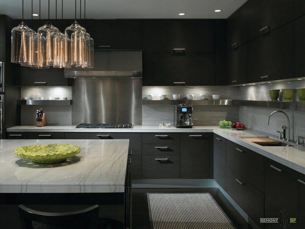 Set da cucina nero