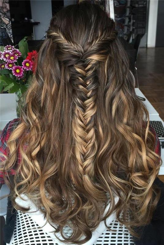 rjava-las-frizura-z-pletenica-las-style-balayage