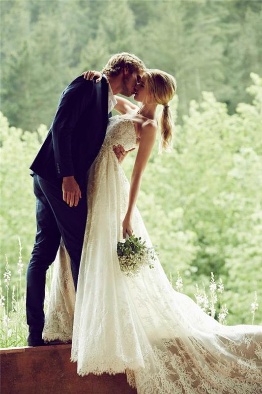 prašmatnios poros nėrinių vestuvių suknelės-paprastos-labai gražios, skirtos stilingoms vestuvėms