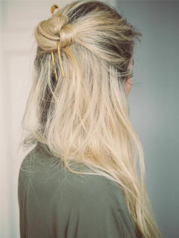 chignon-negilge-elegantne-srednje-blond-lasje-modni trendi