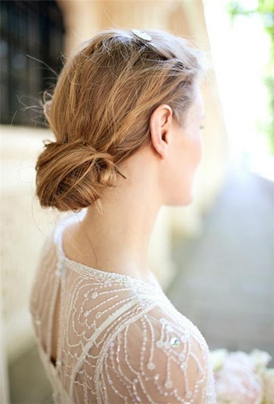 chignon-ihmalli-kadın-düğün