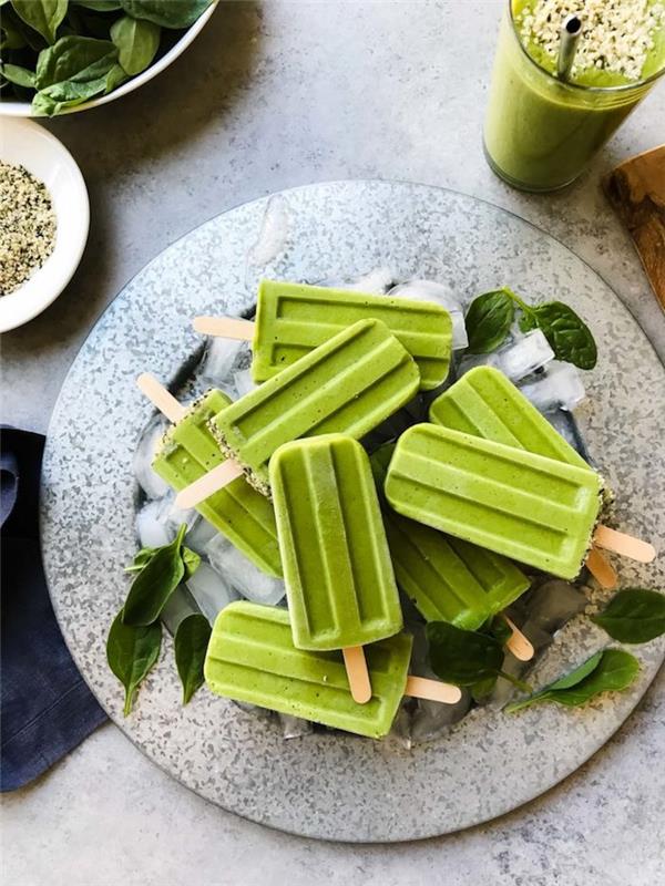 Pripravite si pijačo dieta zeleni smoothie ploski želodec pijača očistite črevo pohlepna ideja ledeni smoothie