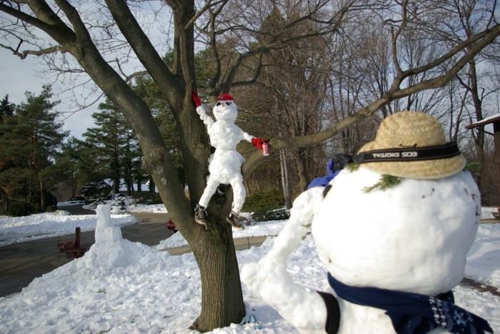 pelėda-puošmena-kalėdinis sniego senis-kaip padaryti linksmą sniego senį