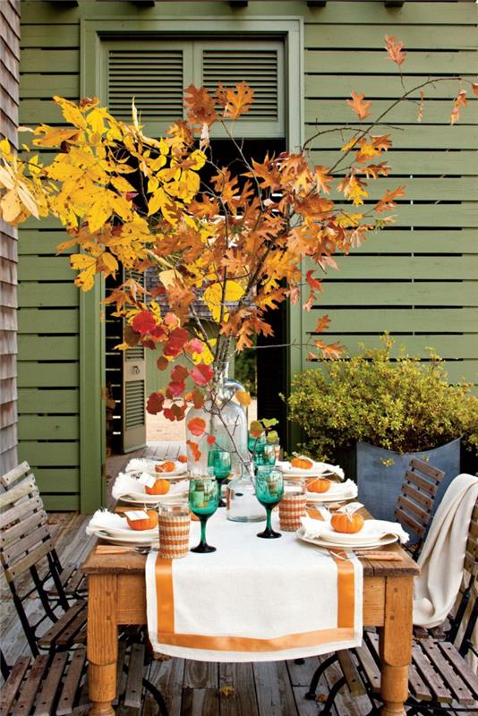 baykuş fikir sonbahar yaprakları ile bahçe dallarında akşam diy kolay sonbahar dekorasyon sonbahar masa özel gün