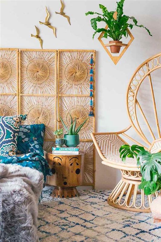 Suaugusiųjų miegamojo spalvų idėjos vandenyno ar džiunglių tema miegamasis medinis originalus senovinis interjero dekoras