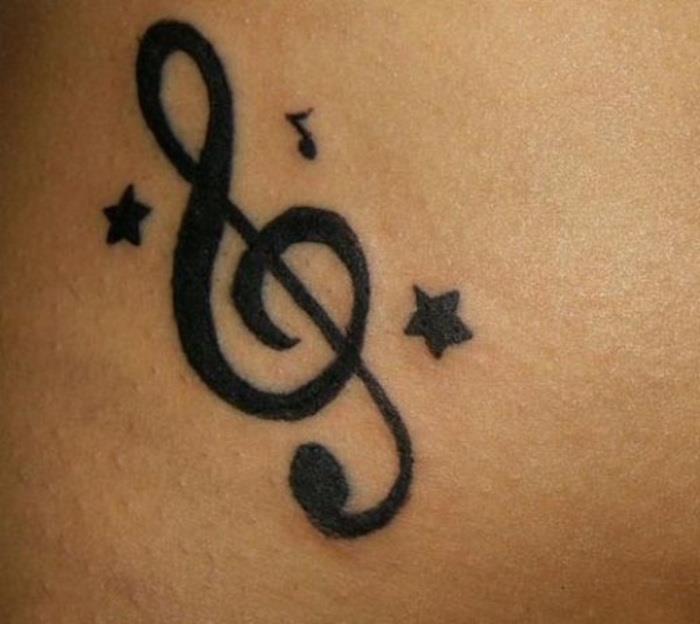 piešimo treble clef tatuiruotė clef muzikos žvaigždės tatuiruotės idėjos tatuiruotės muzika