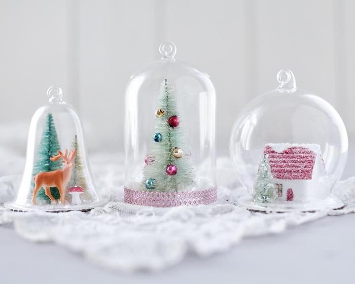 Božični okraski DIY za ustvarjanje čudovitih okraskov iz steklenih zvoncev