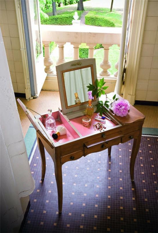 toaletna miza-marie-antoinette-v-češnjevem-šotoru-šotor-reproducirati-pristno-pohištvo-obremenitev-zgodovinske-notranjosti-roza-pastelne velikosti