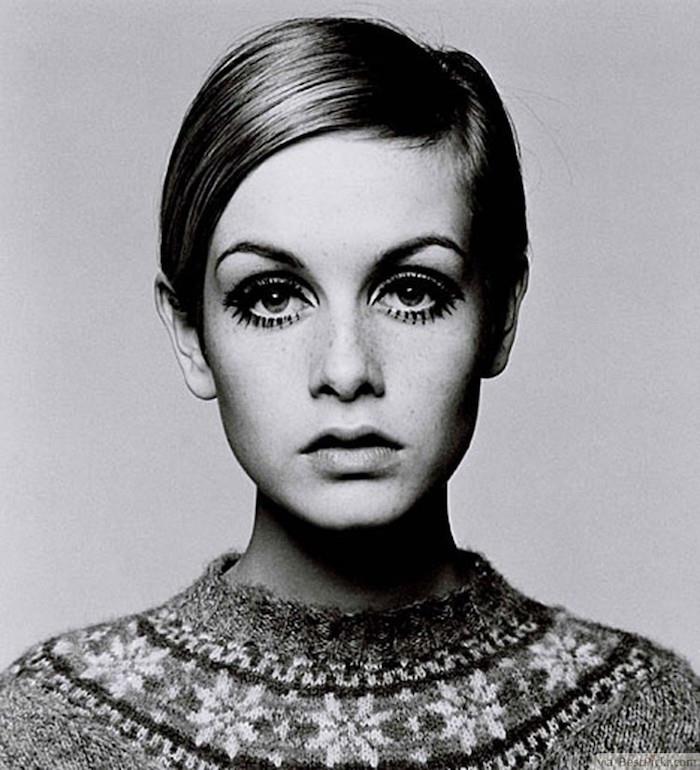 twiggy ingiltere 60'lar kesim kadın kısa plaka