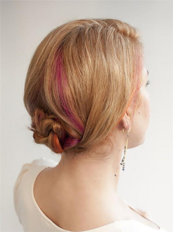 vestuvių šukuosena-pusiau ilgi plaukai-idėja-šukuosena-pusilgė-šukuosena-blondinė-balayage-rožinė