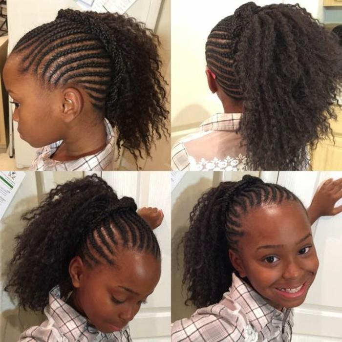 Afrikos pynė-šukuosena-puiki idėja-mažoms mergaitėms su garbanotais plaukais