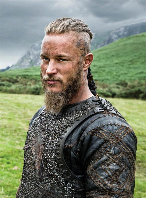 viking saç kesimi, kelt kıyafeti, uzun sakal, alttan kesim, at kuyruğu, Ragnar Lorthbrok