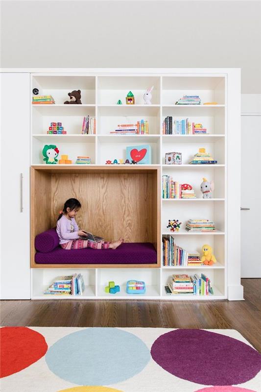 kütüphanede oyun odası mobilyalarını okumak için köşe mutlu çocuk deposu