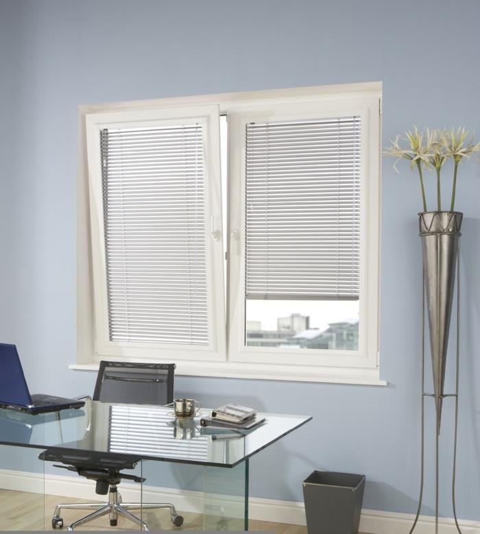 office-corner-with-sky-blue-wall-glass-glass-desk-store-venitien-ikea