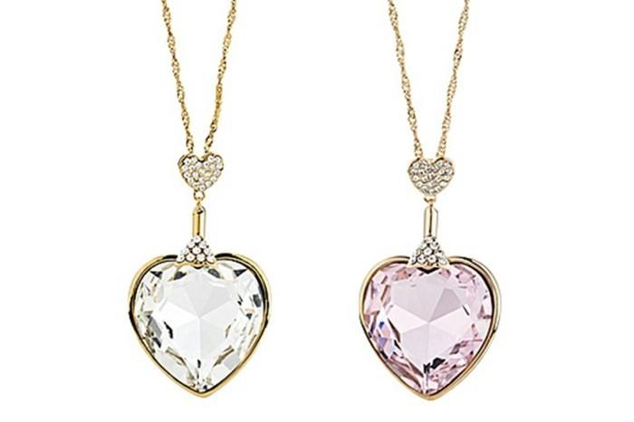 ogrlica-srce-Swarovski-bela-roza-cirkonij-spremenjena velikost