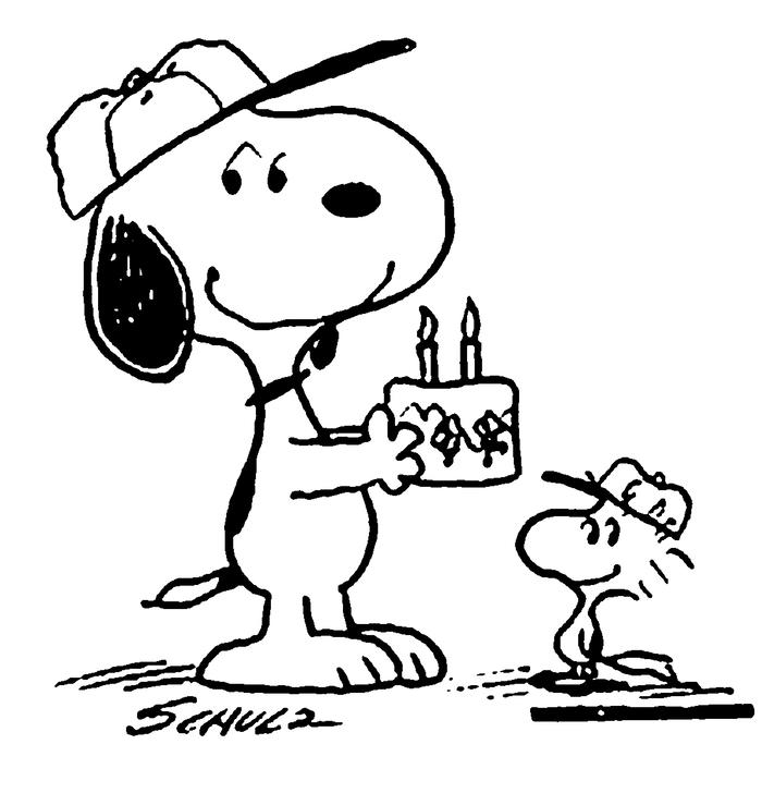 Srčkana risba arašidov, risba torte za rojstni dan, risba za vesel rojstni dan v angleščini, pes in njegov prijatelj s torto v rokah