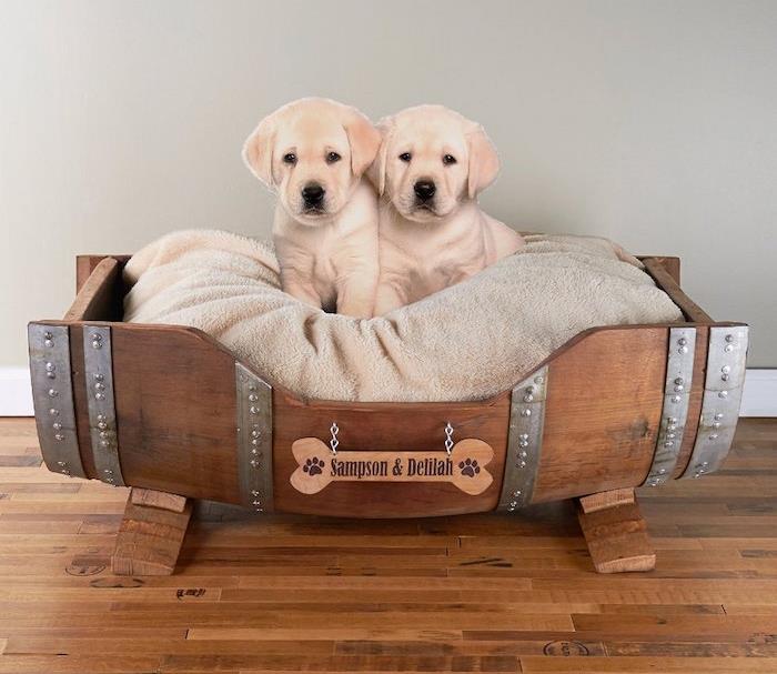 DIY ahşap köpek yatağı tasarımı köpek yatağı