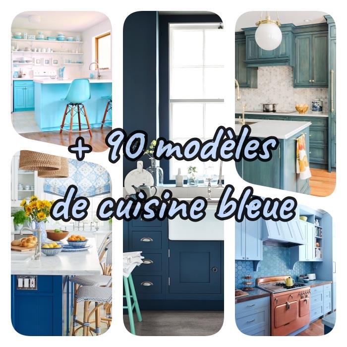 bir mutfak için ne renk, sıçramada mavinin çeşitli tonlarında mutfak modelleri, duvar boyası, mutfak dolabı