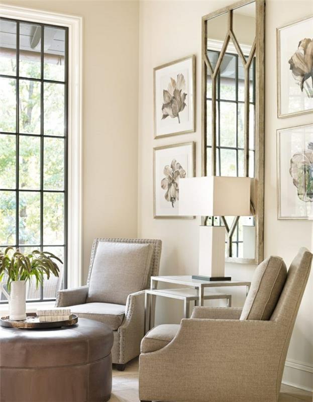 oturma odanız-dönüştürülebilir-koltuk-lamba-geniş-kare-ayna-çiçek-resimleri-nasıl-düzenlenir