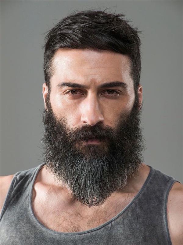 trend striženja brade naravni hipsterski kroj v slogu drvarja
