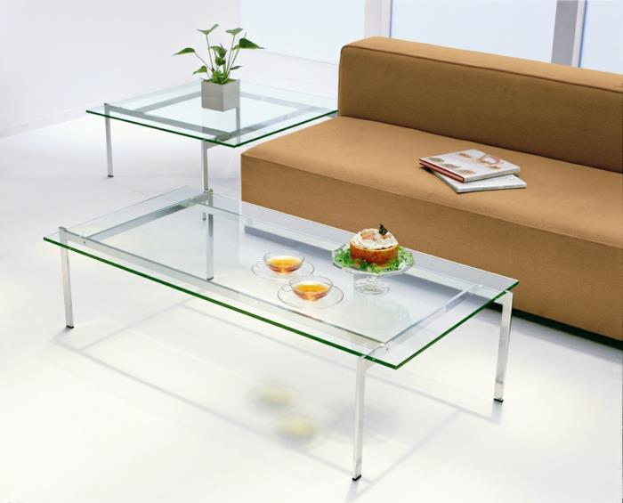 kako okrasiti najboljšo dnevno sobo s stekleno mizo v moderni dnevni sobi